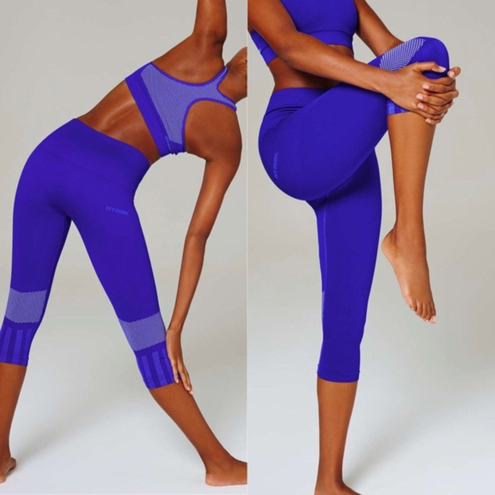 Ivy Park blue 3/4 length leggings